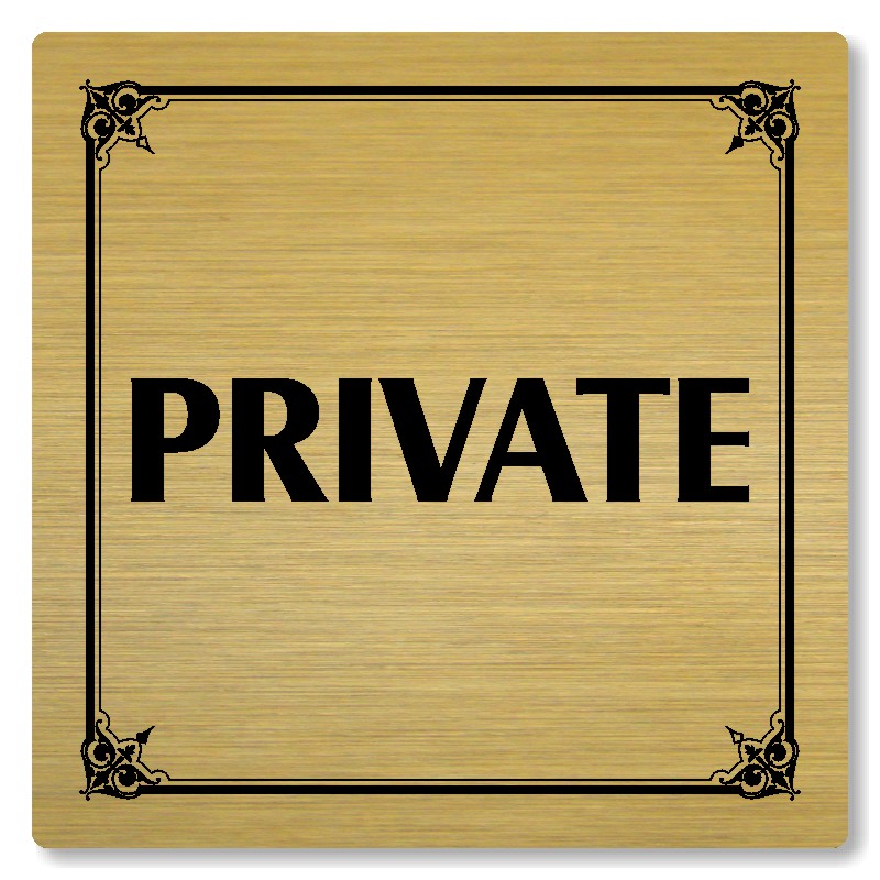 Private, 80x80mm, zlatá, Nebraska